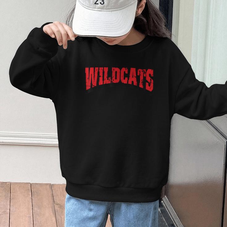 Wildcats Back To School Spirit R Graphic Kid Sweatshirt Wildcats Back To School Spirit R Graphic Kid Sweatshirt