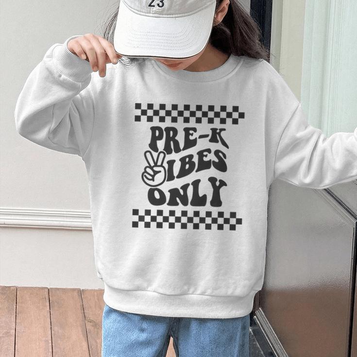 1st Day Of Prek Vibes Only Girls Back To School Pre K Boys Graphic Kid Sweatshirt 1st Day Of Prek Vibes Only Girls Back To School Pre K Boys Graphic Kid Sweatshirt