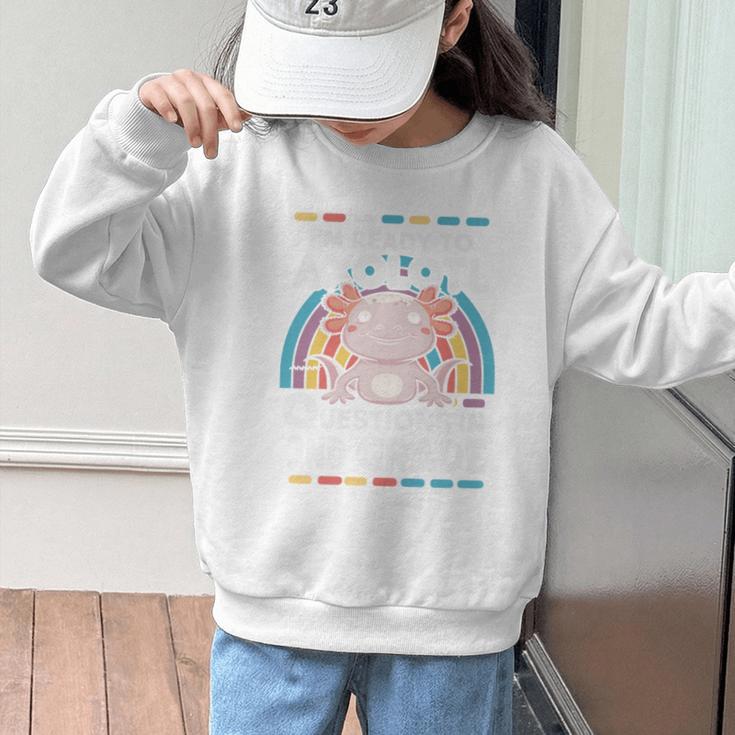2nd Grade Axolotl Questions Back To School Graphic Kid Sweatshirt 2nd Grade Axolotl Questions Back To School Graphic Kid Sweatshirt