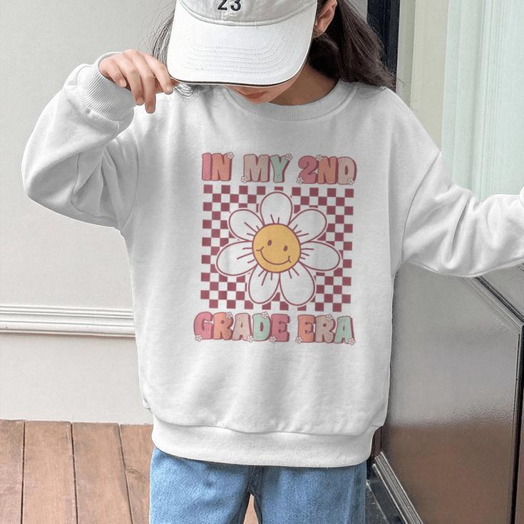 In My 2nd Grade Era Cute Groovy Second Grade Back To School Graphic Kid Sweatshirt In My 2nd Grade Era Cute Groovy Second Grade Back To School Graphic Kid Sweatshirt