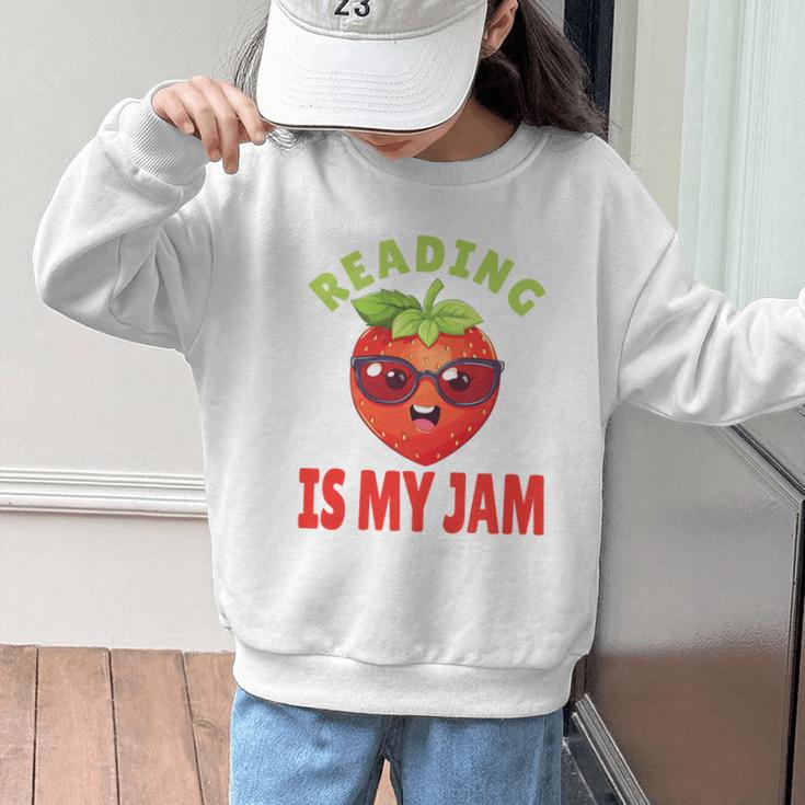 Back To School Reading Is My Jam School Librarian Premium Tri-Blend Graphic Kid Sweatshirt Back To School Reading Is My Jam School Librarian Premium Tri-Blend Graphic Kid Sweatshirt