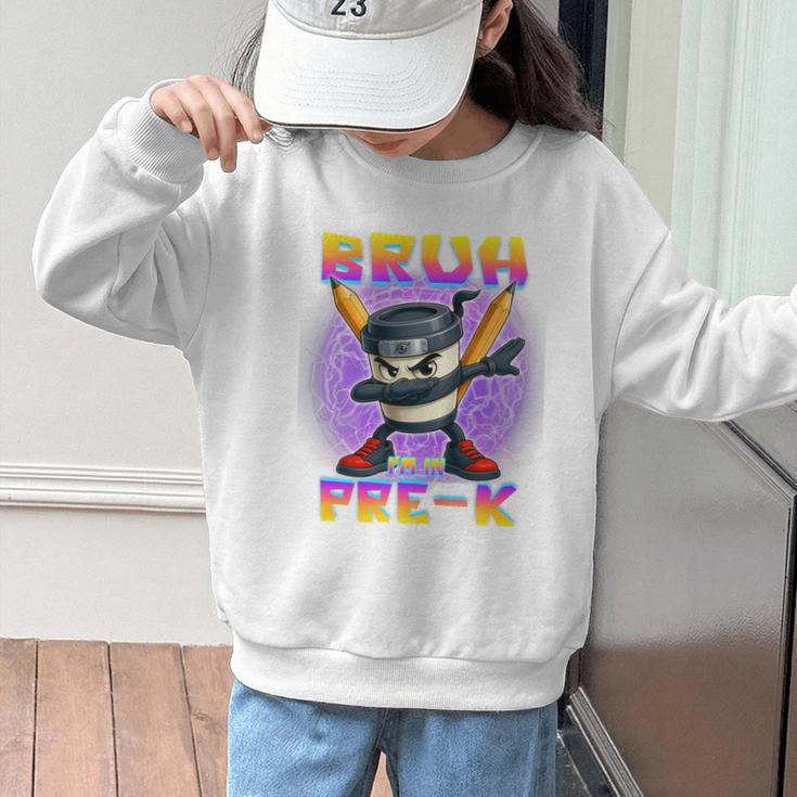Bruh I'm In Pre-K Back To School Italian Brainrot Premium Tri-Blend Graphic Kid Sweatshirt Bruh I'm In Pre-K Back To School Italian Brainrot Premium Tri-Blend Graphic Kid Sweatshirt