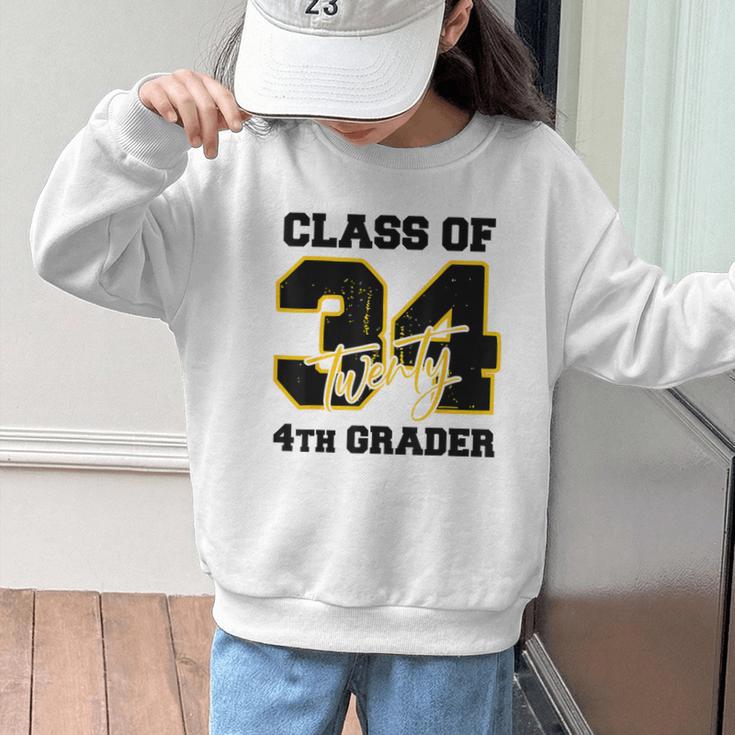 Class Of 2034 4th Grader Elementary School Back To School Graphic Kid Sweatshirt Class Of 2034 4th Grader Elementary School Back To School Graphic Kid Sweatshirt