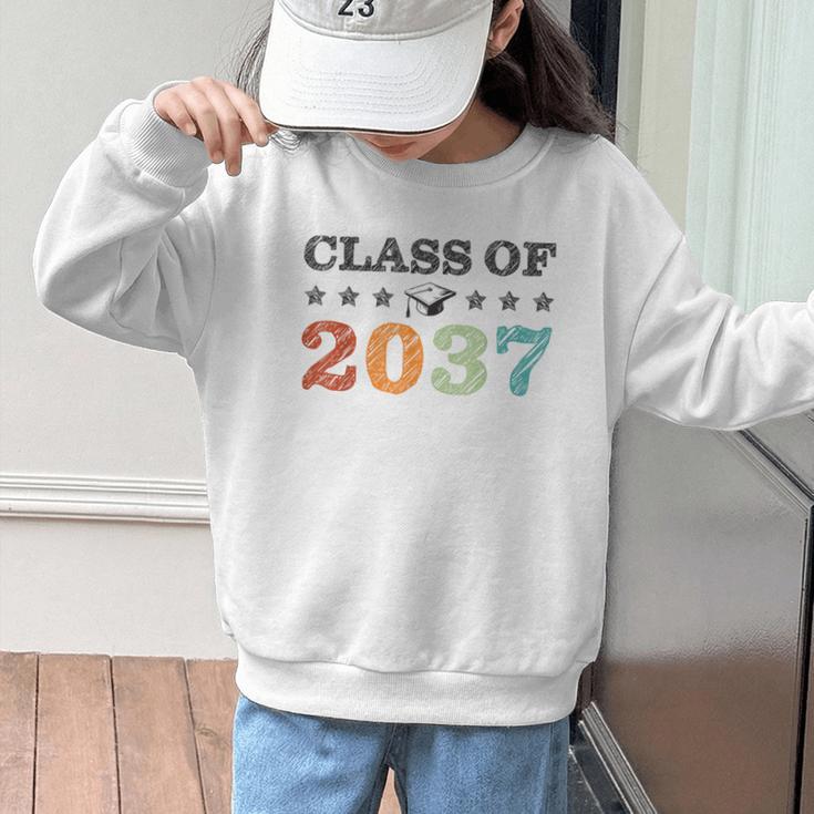 Class Of 2037 Grow With Me Back To School Graduation Graphic Kid Sweatshirt Class Of 2037 Grow With Me Back To School Graduation Graphic Kid Sweatshirt