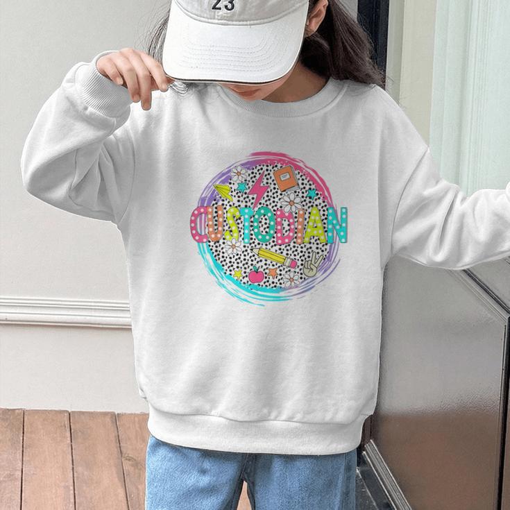 Cute Custodian Shirt First Day Of School Back To School Gift Graphic Kid Sweatshirt Cute Custodian Shirt First Day Of School Back To School Gift Graphic Kid Sweatshirt