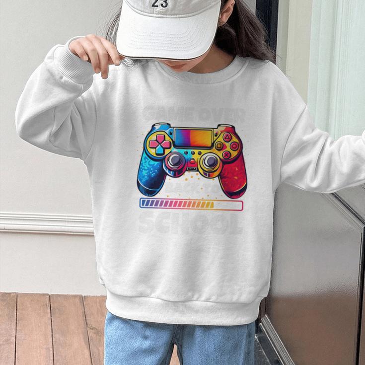 Game Over Back To School Gaming Controller Kids Gamer Premium Tri-Blend Graphic Kid Sweatshirt Game Over Back To School Gaming Controller Kids Gamer Premium Tri-Blend Graphic Kid Sweatshirt
