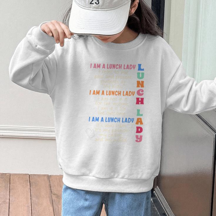 I'm A Lunch Lady Back To School Cafeteria Worker Squad Graphic Kid Sweatshirt