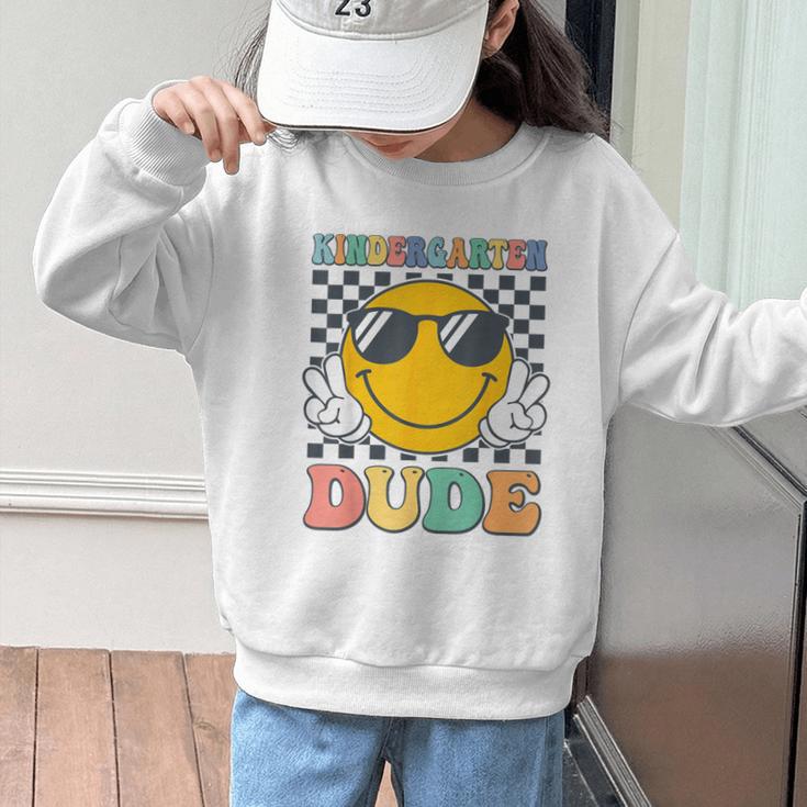 Kindergarten Dude First Day Of Kindergarten Back To School Graphic Kid Sweatshirt