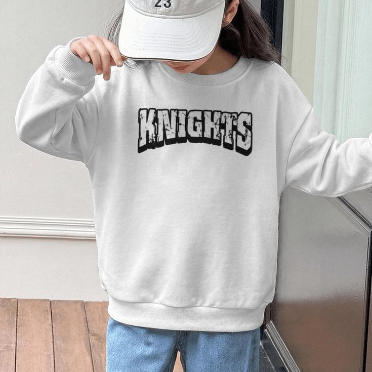 Knights Back To School Spirit Premium Tri-Blend Graphic Kid Sweatshirt