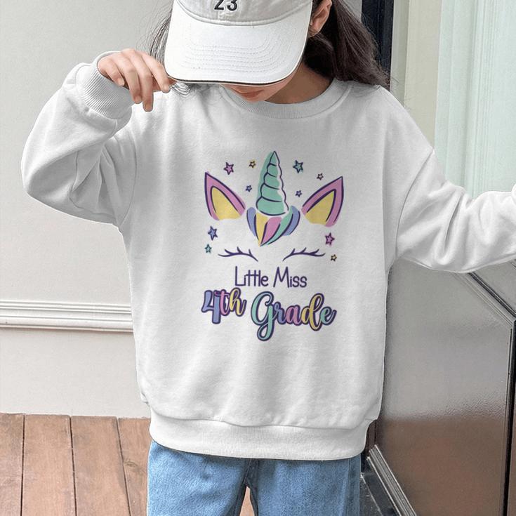 Little Miss Fourth Grade 2026 Back To School 4th Grade Girls Graphic Kid Sweatshirt Little Miss Fourth Grade 2026 Back To School 4th Grade Girls Graphic Kid Sweatshirt