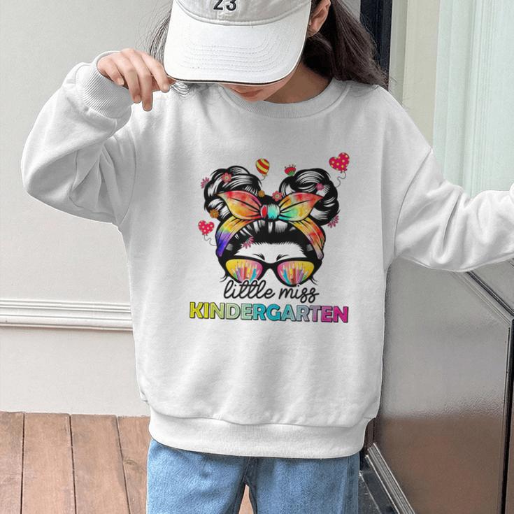Little Miss Kindergarten Back To School Kindergarten Girls Graphic Kid Sweatshirt Little Miss Kindergarten Back To School Kindergarten Girls Graphic Kid Sweatshirt