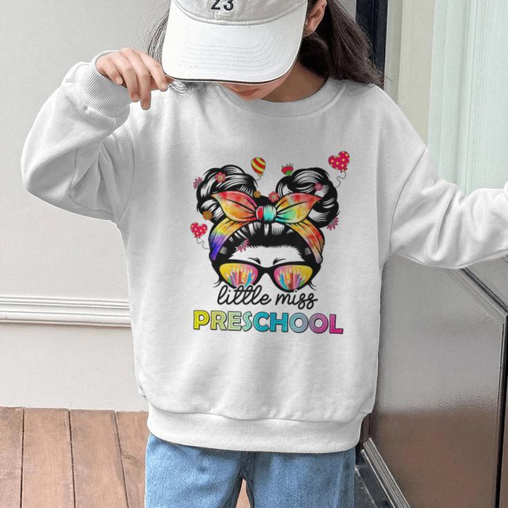 Little Miss Preschool Back To School Messy Kids Girls Graphic Kid Sweatshirt Little Miss Preschool Back To School Messy Kids Girls Graphic Kid Sweatshirt