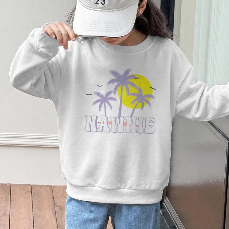 Nawnie Vintage Women Appreciation Day Hello Back To School Graphic Kid Sweatshirt