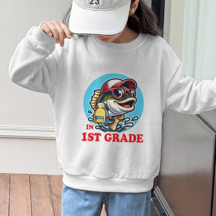 O’Fish-Ally a 1st Grade Mom Back To School Premium Tri-Blend Graphic Kid Sweatshirt