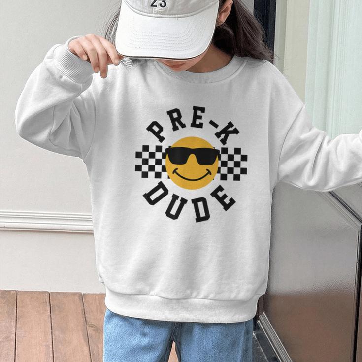 Preschool Dude Back To School Pre-K Students Kids Graphic Kid Sweatshirt Preschool Dude Back To School Pre-K Students Kids Graphic Kid Sweatshirt