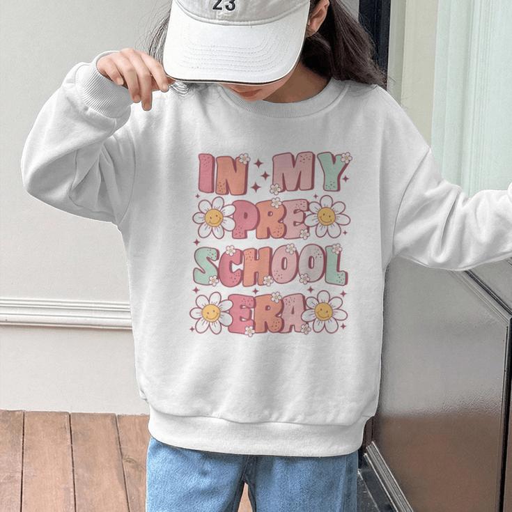 In My Preschool Era Retro Cute Groovy Pre K Back To School Graphic Kid Sweatshirt In My Preschool Era Retro Cute Groovy Pre K Back To School Graphic Kid Sweatshirt