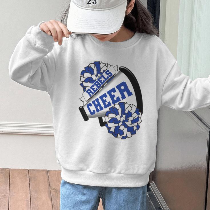 Rebels Cheer Back To School Cheerleading Spirit B Premium Tri-Blend Graphic Kid Sweatshirt