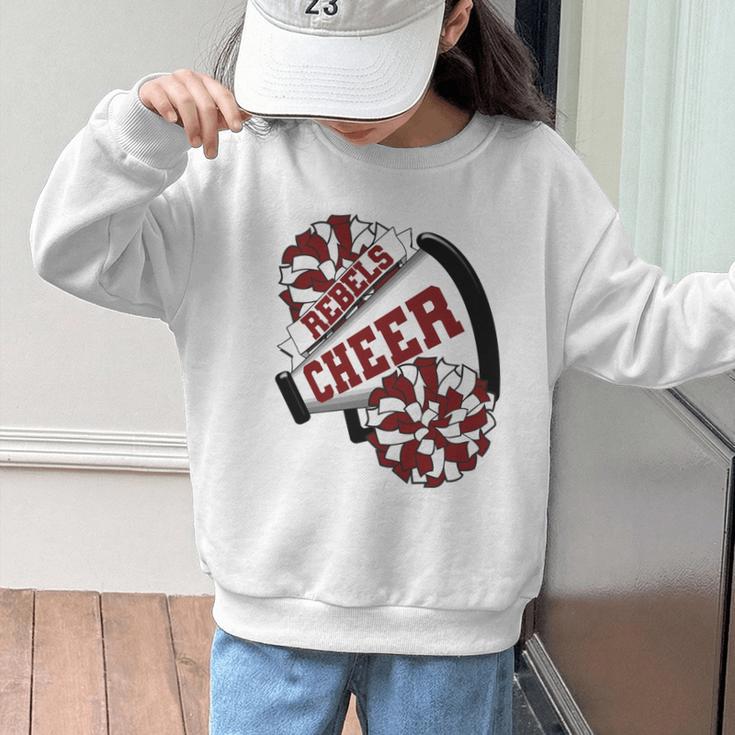 Rebels Cheer Back To School Cheerleading Spirit M Performance Graphic Kid Sweatshirt Rebels Cheer Back To School Cheerleading Spirit M Performance Graphic Kid Sweatshirt