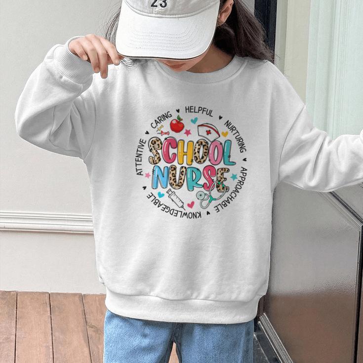 School Nurse Appreciation Back To School Nurse For Women Graphic Kid Sweatshirt School Nurse Appreciation Back To School Nurse For Women Graphic Kid Sweatshirt