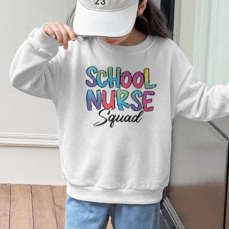 School Nurse Squad Tie Dye Back To School Appreciation Graphic Kid Sweatshirt School Nurse Squad Tie Dye Back To School Appreciation Graphic Kid Sweatshirt
