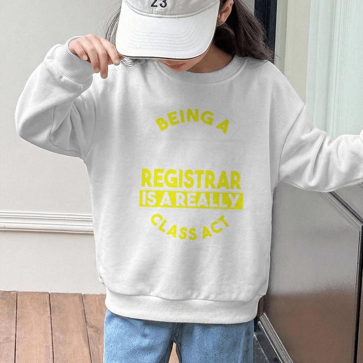 School Registry Student Enrollment Back To School Registrar Premium Graphic Kid Sweatshirt School Registry Student Enrollment Back To School Registrar Premium Graphic Kid Sweatshirt