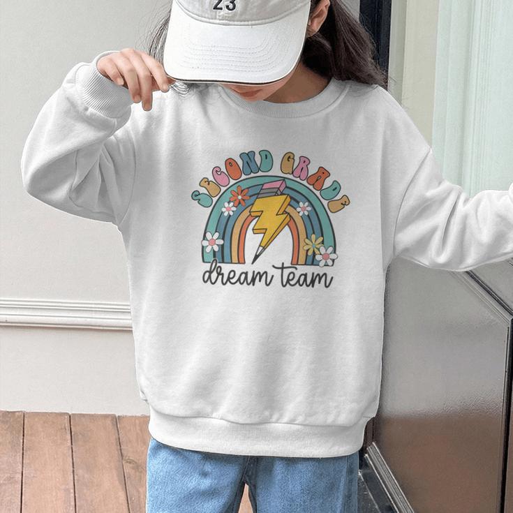 Second Grade Dream Team 1st Day Of 2nd Grade Back To School Graphic Kid Sweatshirt Second Grade Dream Team 1st Day Of 2nd Grade Back To School Graphic Kid Sweatshirt