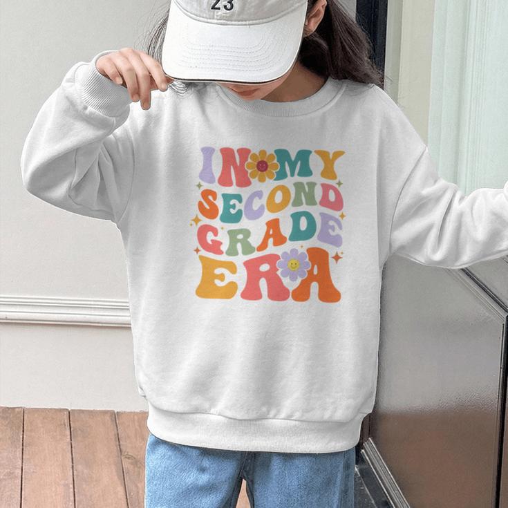In My Second Grade Era Back To School Retro Groovy 2nd Grade Graphic Kid Sweatshirt In My Second Grade Era Back To School Retro Groovy 2nd Grade Graphic Kid Sweatshirt