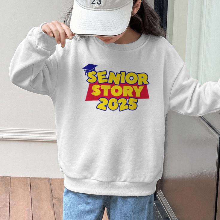 Senior 2025 Story Class Of 2025 Back To School 2025 Grad 25 Graphic Kid Sweatshirt Senior 2025 Story Class Of 2025 Back To School 2025 Grad 25 Graphic Kid Sweatshirt