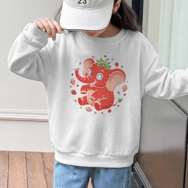Strawberry Elephant Italian Brainrot Meme Back To School Premium Tri-Blend Graphic Kid Sweatshirt Strawberry Elephant Italian Brainrot Meme Back To School Premium Tri-Blend Graphic Kid Sweatshirt