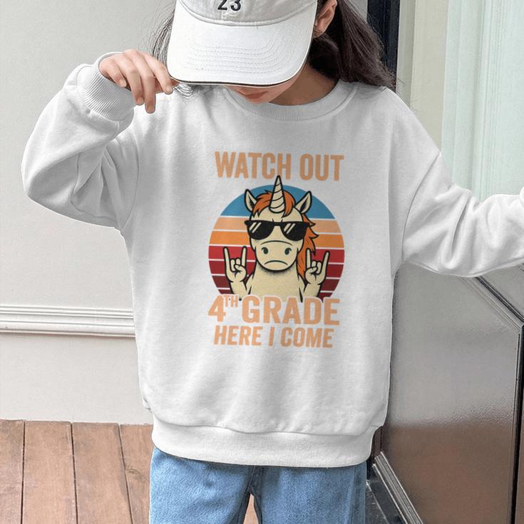 Watch Out Fourth Grade 2026 Back To School 4th Grade Boys Premium Tri-Blend Graphic Kid Sweatshirt Watch Out Fourth Grade 2026 Back To School 4th Grade Boys Premium Tri-Blend Graphic Kid Sweatshirt