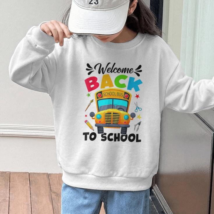 Welcome Back To School Outfit School Bus Driver Graphic Kid Sweatshirt Welcome Back To School Outfit School Bus Driver Graphic Kid Sweatshirt