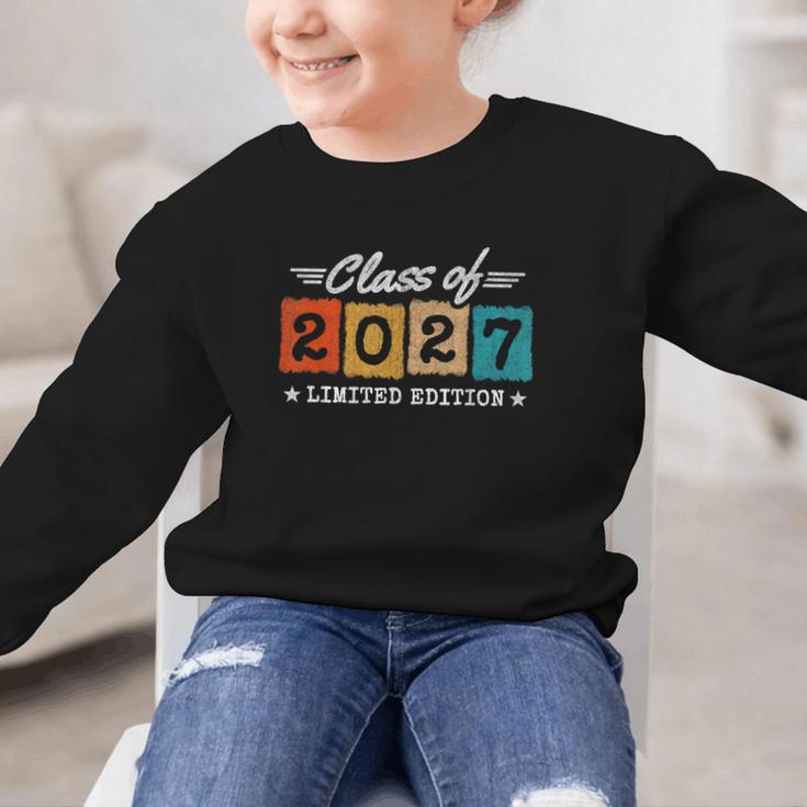 2027 Back To School Graduation Limited Edition Class Of 2027 Graphic Kid Sweatshirt