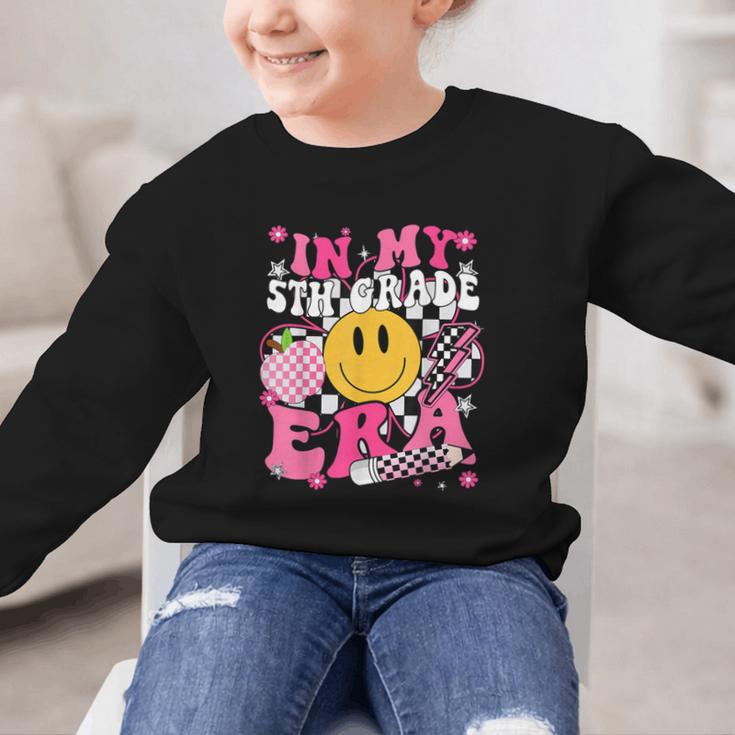 In My 5th Grade Era First Day Of School Back To School Retro Graphic Kid Sweatshirt
