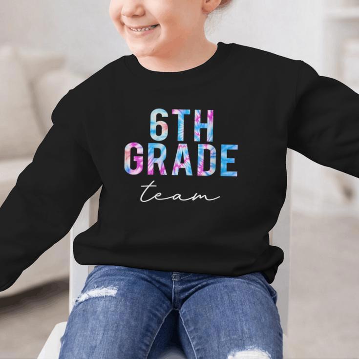 6th Grade Team Tie Dye Back To School First Day Of School Graphic Kid Sweatshirt 6th Grade Team Tie Dye Back To School First Day Of School Graphic Kid Sweatshirt