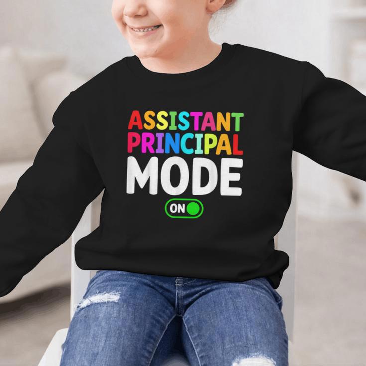 Assistant Principal Mode On Back To School Vice Principals Graphic Kid Sweatshirt