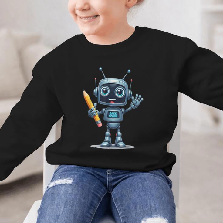 Back To School 2025 Robot Pencil For Kids Graphic Kid Sweatshirt Back To School 2025 Robot Pencil For Kids Graphic Kid Sweatshirt