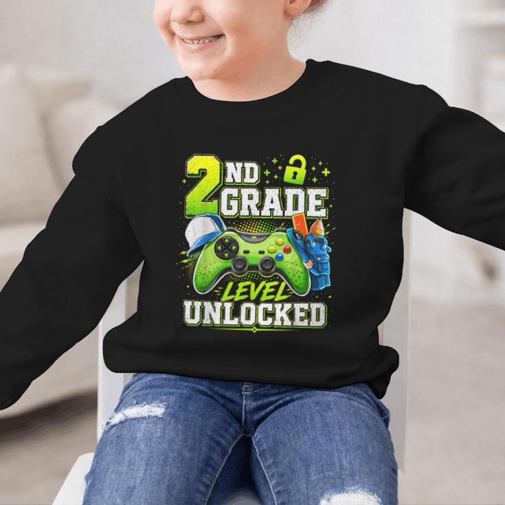Back To School 2nd Second Grade Level Unlocked Gamer Kid Graphic Kid Sweatshirt Back To School 2nd Second Grade Level Unlocked Gamer Kid Graphic Kid Sweatshirt