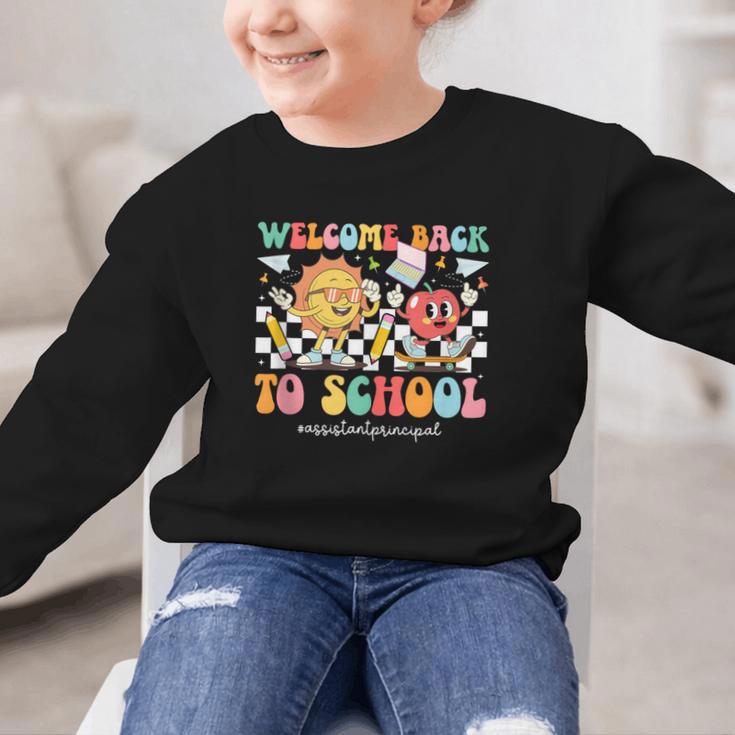 Back To School Assistant Principal First Day Of School Graphic Kid Sweatshirt