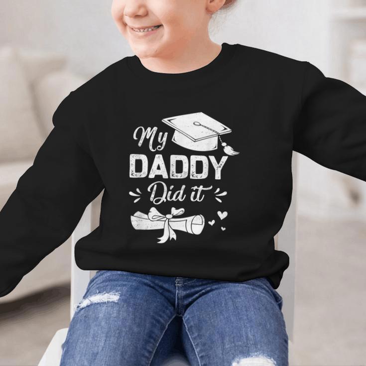 Back To School My Daddy Did It Graduation Proud Dad Graduated Small Graphic Kid Sweatshirt Back To School My Daddy Did It Graduation Proud Dad Graduated Small Graphic Kid Sweatshirt