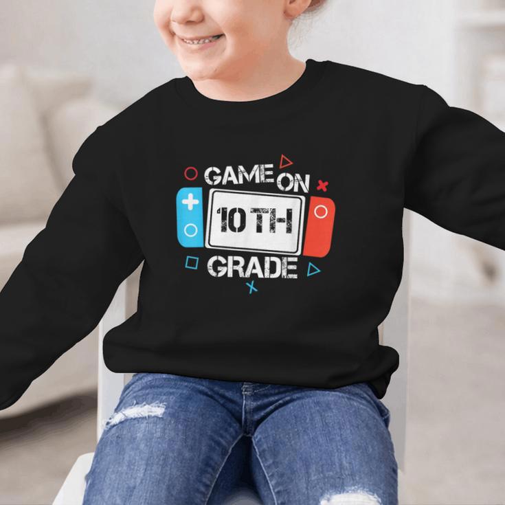 Back To School Game On 10th Grade Gamer Kids Boys Girl Graphic Kid Sweatshirt Back To School Game On 10th Grade Gamer Kids Boys Girl Graphic Kid Sweatshirt