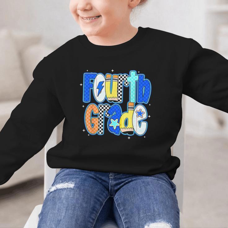 Back To School Hello Fourth Grade Team 4th Grade Boy Girl Graphic Kid Sweatshirt Back To School Hello Fourth Grade Team 4th Grade Boy Girl Graphic Kid Sweatshirt