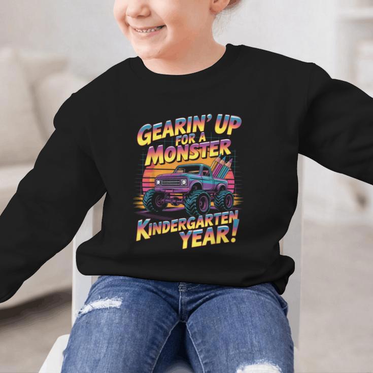 Back To School Kindergarten Monster Truck First Day Boys Graphic Kid Sweatshirt