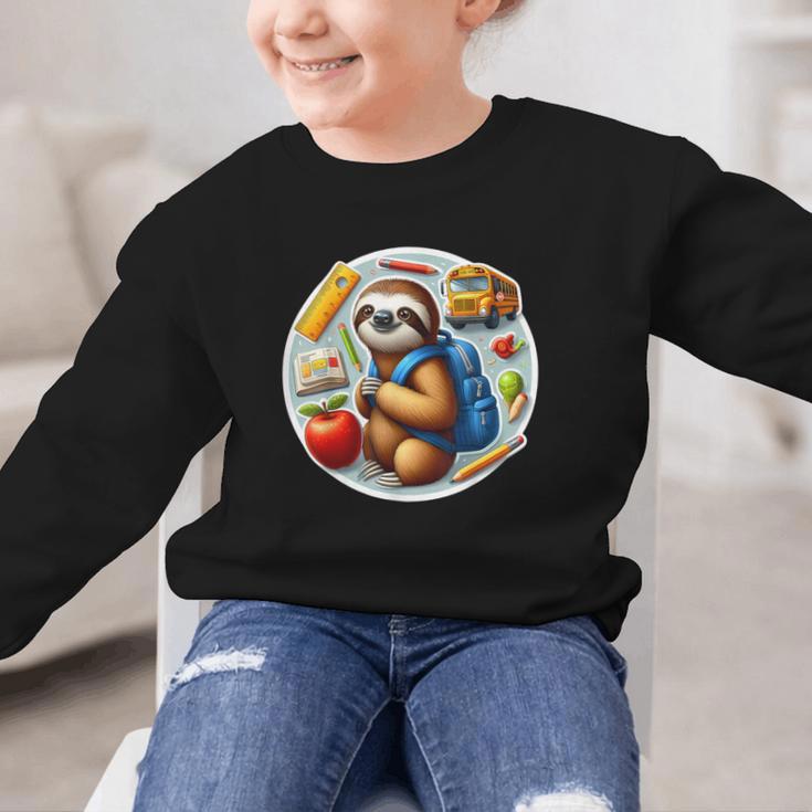 Back To School Sloth Boys Girls Student Kids Lover Child New Graphic Kid Sweatshirt