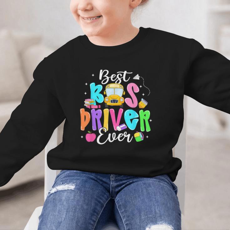 Best Bus Driver Ever Back To School Graphic Kid Sweatshirt Best Bus Driver Ever Back To School Graphic Kid Sweatshirt