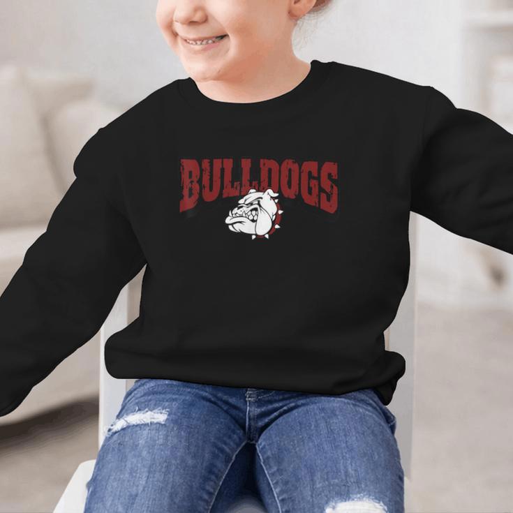 Bulldogs Back To School Spirit M Graphic Kid Sweatshirt
