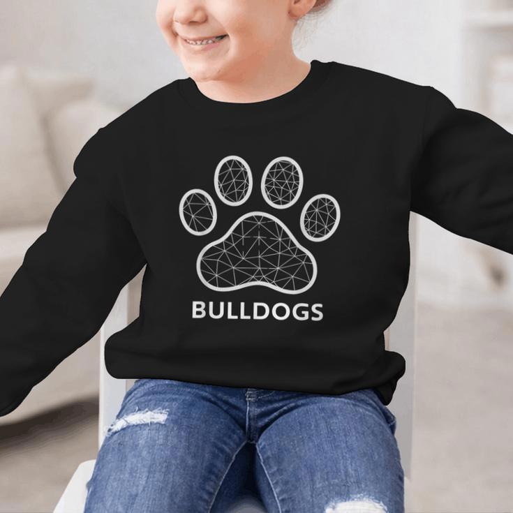 Bulldogs Tshirt Mascot Back To School Outfit Team Spirit Graphic Kid Sweatshirt Bulldogs Tshirt Mascot Back To School Outfit Team Spirit Graphic Kid Sweatshirt