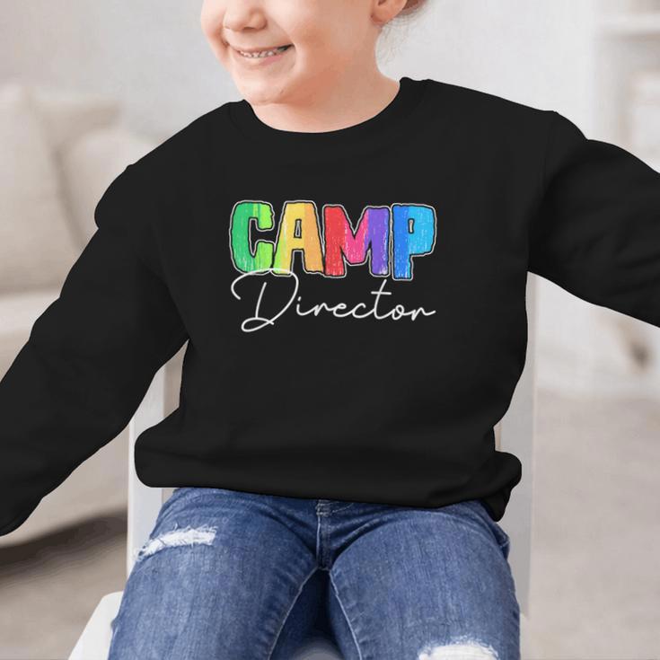 Camp Director Counselor Camper Camping Back To School Graphic Kid Sweatshirt Camp Director Counselor Camper Camping Back To School Graphic Kid Sweatshirt