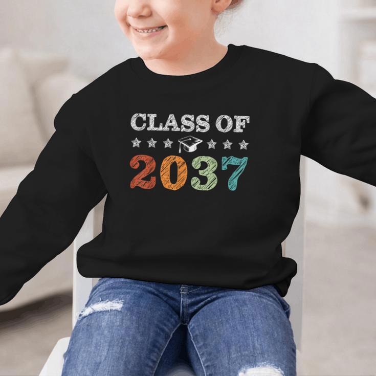 Class Of 2037 Grow With Me Back To School Pre-K 12th Grade Graphic Kid Sweatshirt Class Of 2037 Grow With Me Back To School Pre-K 12th Grade Graphic Kid Sweatshirt