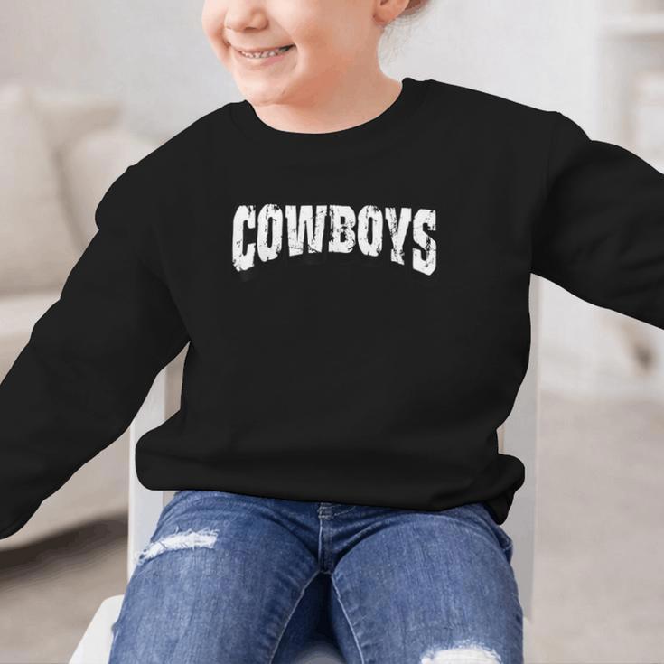 Cowboys Back To School Spirit Graphic Kid Sweatshirt Cowboys Back To School Spirit Graphic Kid Sweatshirt