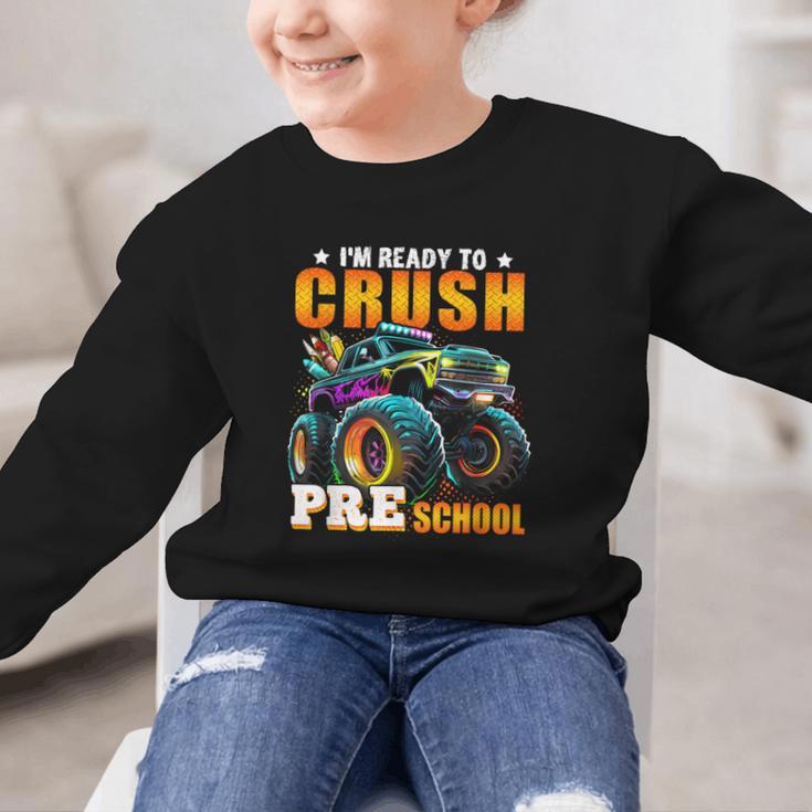 Crush Preschool Monster Truck Back To School Kids Boys Graphic Kid Sweatshirt